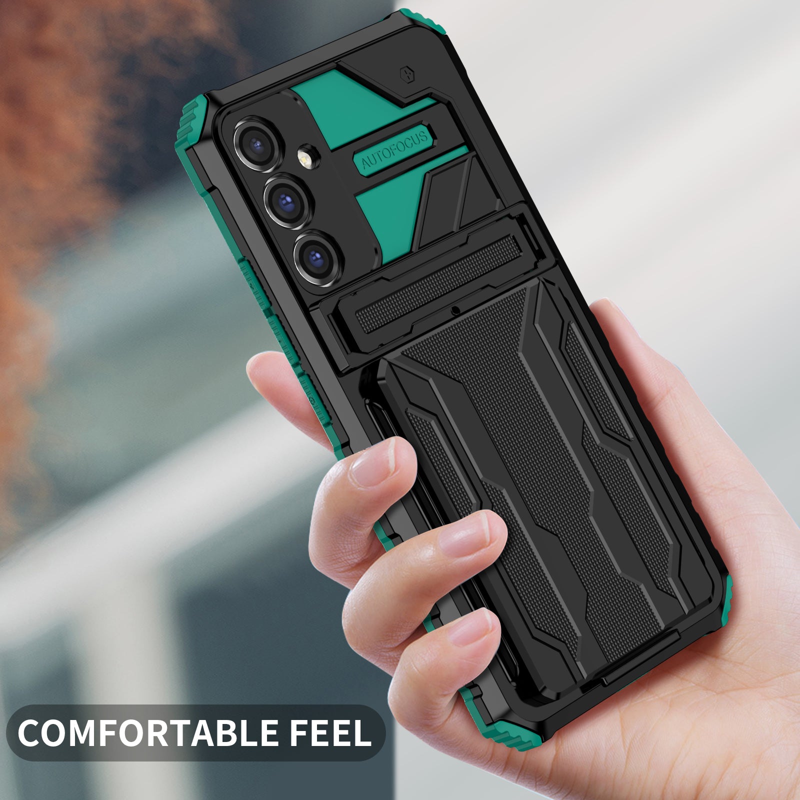For Samsung Galaxy A34 5G Kickstand Detachable Card Holder Case PC TPU Cell Phone Cover For Samsung Galaxy A34 5G Kickstand Detachable Card Holder Case PC TPU Cell Phone Cover
